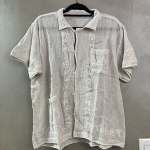 BODE Mesh Filigree Short Sleeve Shirt Sample